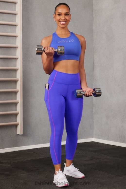 extreme koninklijk/roze ontsnapping vrouwen oasis pureluxe 7/8 legging met hoge taille 76 Fabletics LH20J995