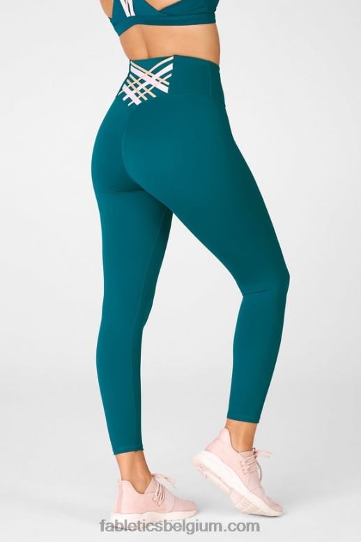 fjord/multi vrouwen boost powerhold hoog getailleerde 7/8 legging 63 Fabletics LH20J866