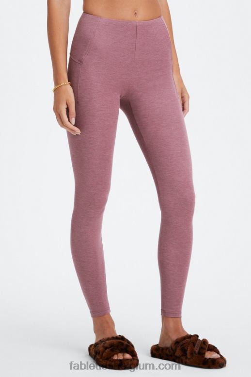 franse wijn heide vrouwen inlevende legging met hoge taille Fabletics LH20J1134