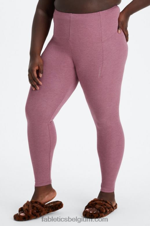 franse wijn heide vrouwen inlevende legging met hoge taille Fabletics LH20J1135