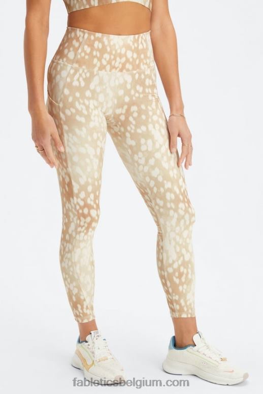 gevlekte hinde vrouwen oasis pureluxe hoog getailleerde 7/8 legging 50 Fabletics LH20J796