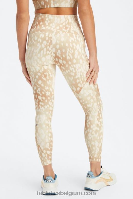 gevlekte hinde vrouwen oasis pureluxe hoog getailleerde 7/8 legging 50 Fabletics LH20J796