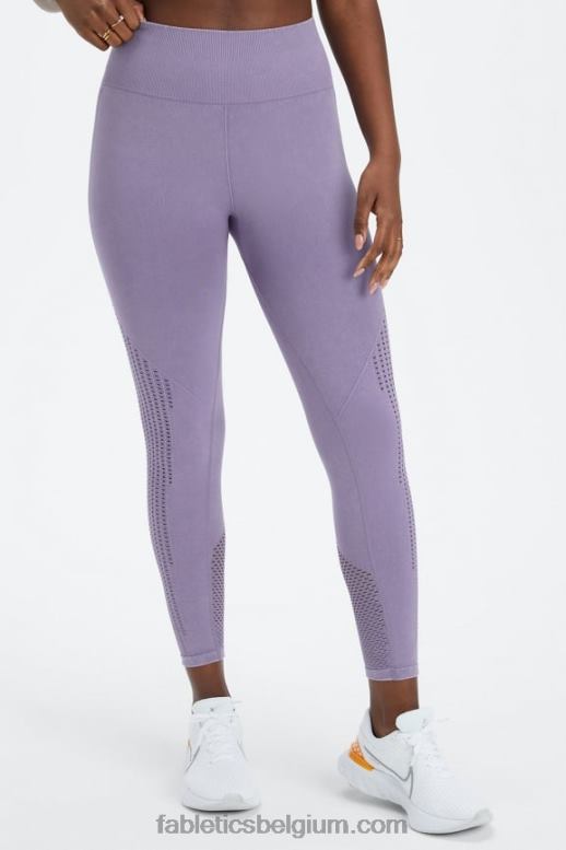 gewassen viooltje vrouwen sync naadloze 7/8 legging met hoge taille Fabletics LH20J1001