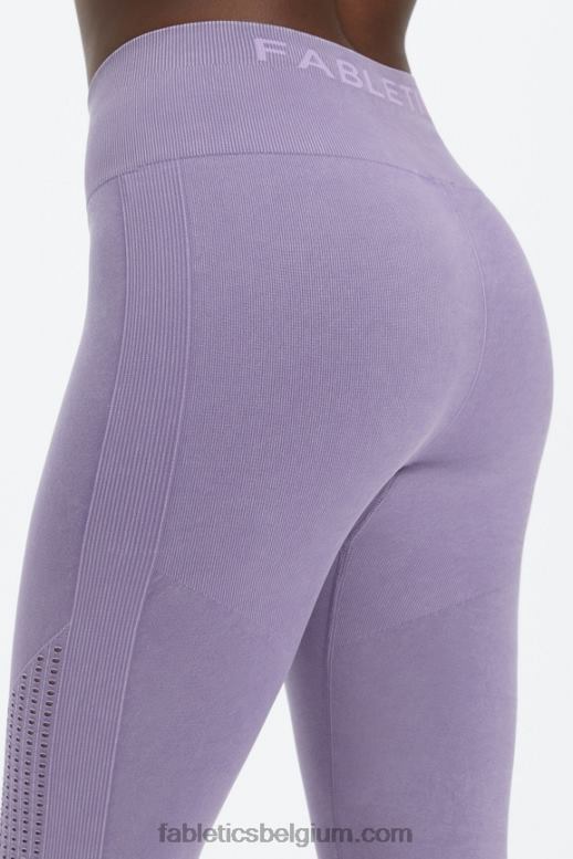 gewassen viooltje vrouwen sync naadloze 7/8 legging met hoge taille Fabletics LH20J1001