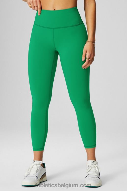 gras groen vrouwen definieer powerhold capri met hoge taille Fabletics LH20J999