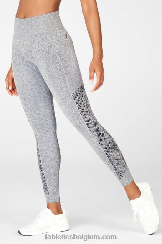 grijze heide vrouwen sync naadloze 7/8 legging met hoge taille Fabletics LH20J1009