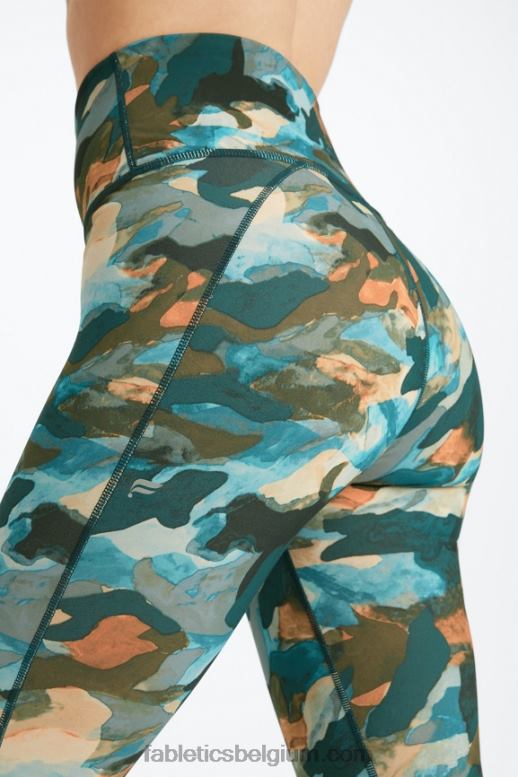 groot swelter/reflecterend zilver vrouwen define powerhold hoog getailleerde 7/8 legging 28 Fabletics LH20J687