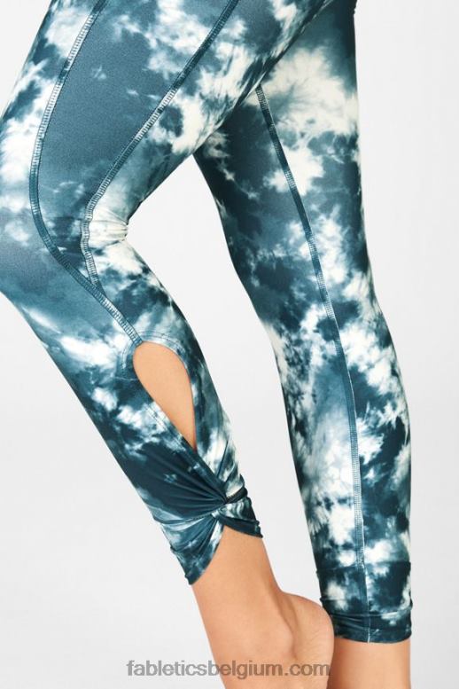 grot magma vrouwen oasis pureluxe twist 7/8 legging met hoge taille Fabletics LH20J1146