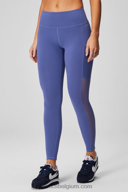 heatmap luipaard/donkerblauw vrouwen powerhold legging met hoge taille voor onderweg 38 Fabletics LH20J736