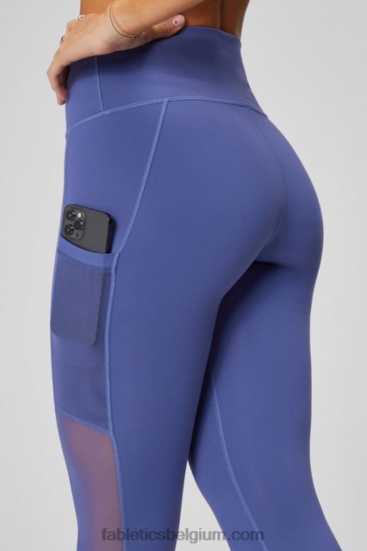 heatmap luipaard/donkerblauw vrouwen powerhold legging met hoge taille voor onderweg 38 Fabletics LH20J736