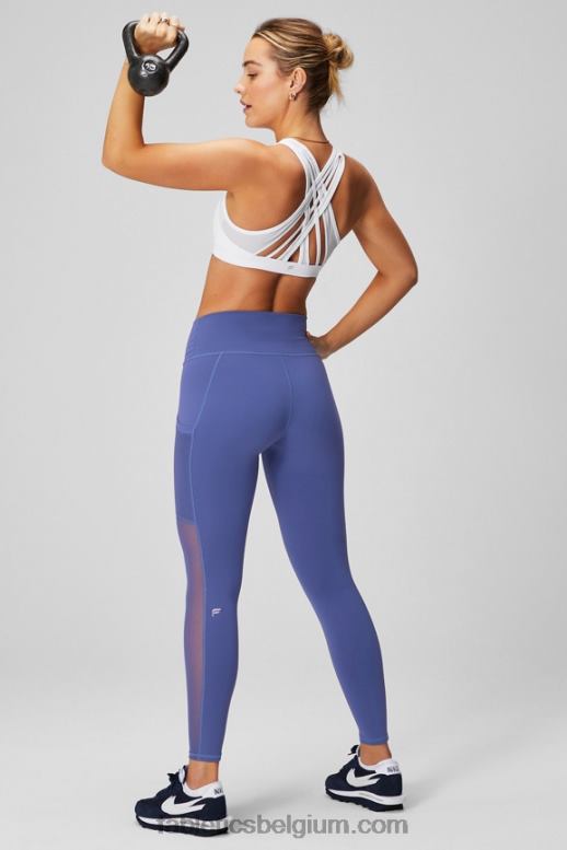 heatmap luipaard/donkerblauw vrouwen powerhold legging met hoge taille voor onderweg 38 Fabletics LH20J736