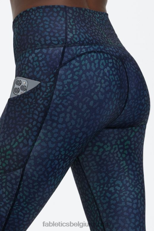 heatmap luipaard vrouwen oasis pureluxe 7/8 legging met hoge taille 49 Fabletics LH20J789