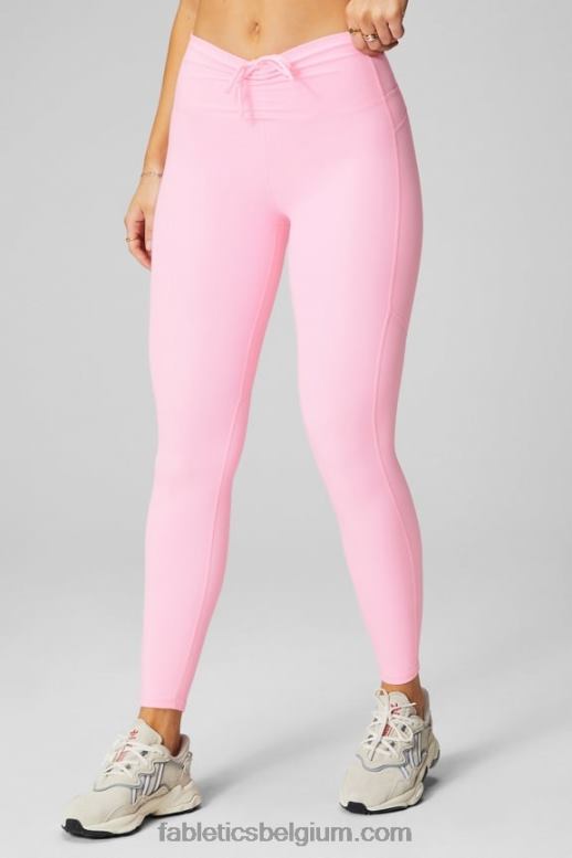 heldere ballerina vrouwen pureluxe legging met ultrahoge taille en ruches Fabletics LH20J871