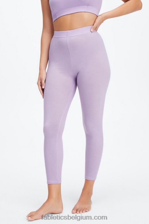 hemel paarse heide vrouwen restoreknit 7/8 legging met ultrahoge taille Fabletics LH20J1067