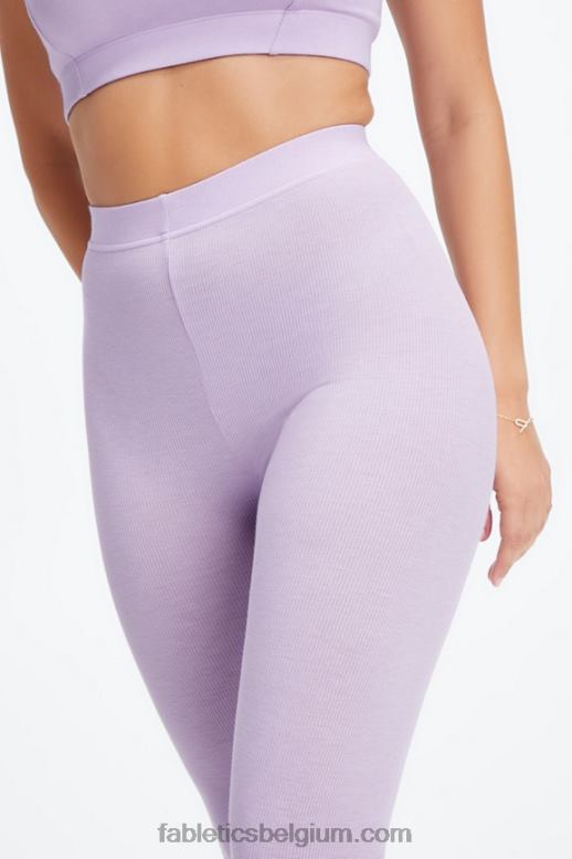 hemel paarse heide vrouwen restoreknit 7/8 legging met ultrahoge taille Fabletics LH20J1067