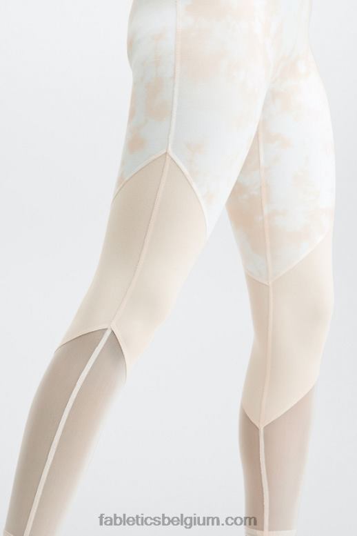 honing melk magma/wit vrouwen zone hoge taille 7/8 Fabletics LH20J1052
