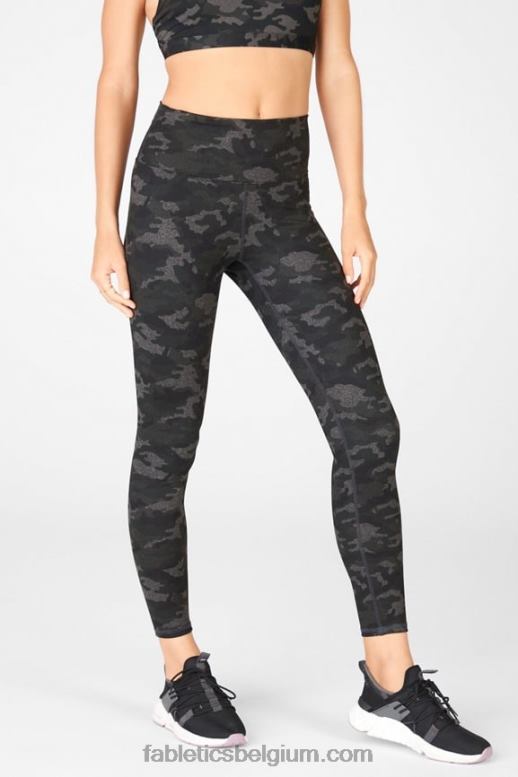 houtskool camo/blad vrouwen boost powerhold hoog getailleerde 7/8 legging 63 Fabletics LH20J868