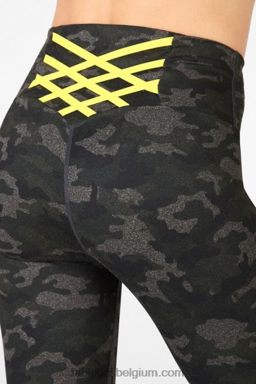 houtskool camo/blad vrouwen boost powerhold hoog getailleerde 7/8 legging 63 Fabletics LH20J868