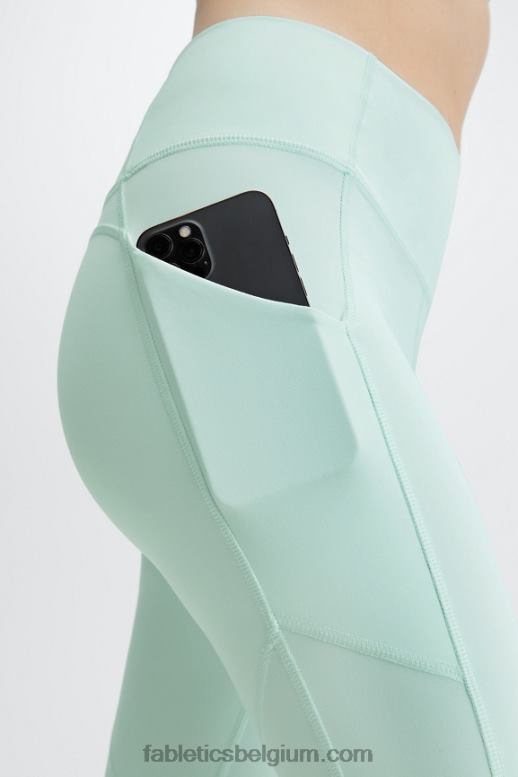 ijsblokje vrouwen oasis pureluxe legging met hoge taille 70 Fabletics LH20J910