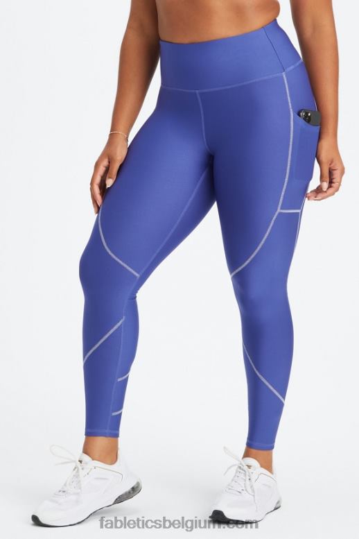 indigo/reflecterend zilver vrouwen therma-flex hw reflecterende zaklegging Fabletics LH20J1189