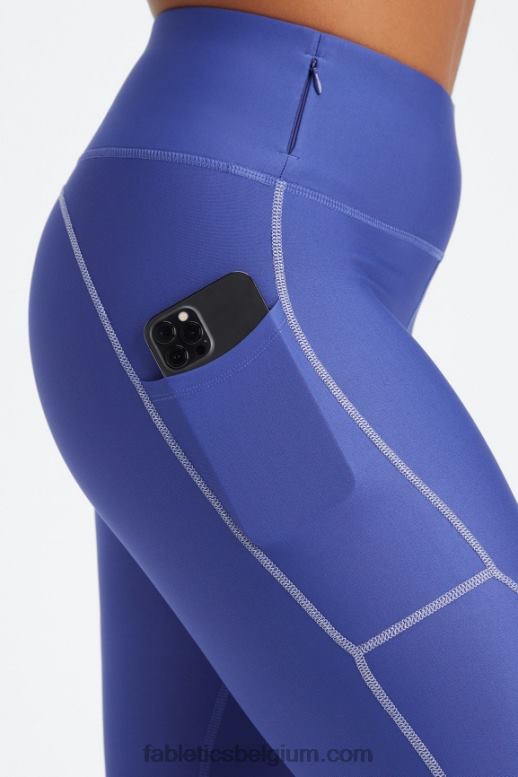 indigo/reflecterend zilver vrouwen therma-flex hw reflecterende zaklegging Fabletics LH20J1189