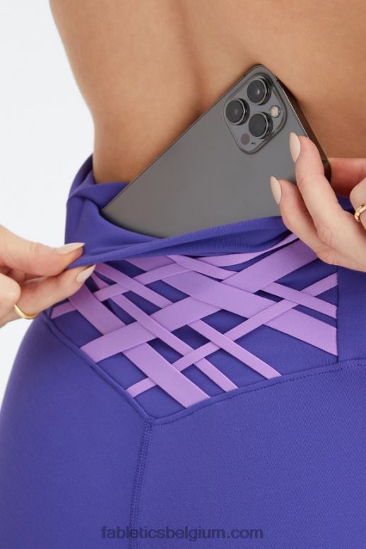 indigo/ultraviolet vrouwen boost powerhold hoog getailleerde 7/8 legging 57 Fabletics LH20J838