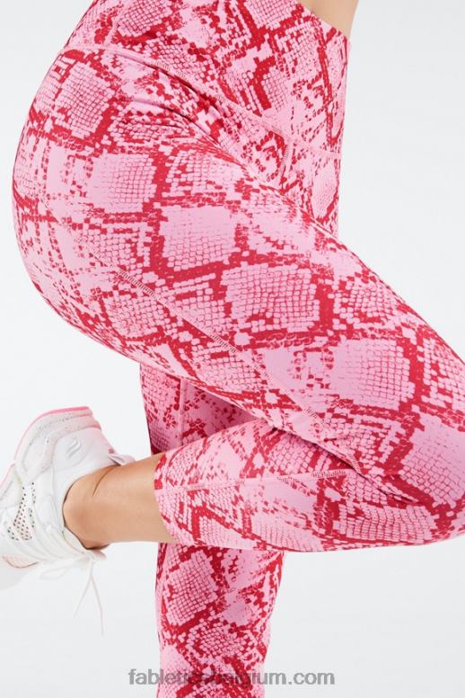 kaki python vrouwen definieer powerhold capri met hoge taille Fabletics LH20J988