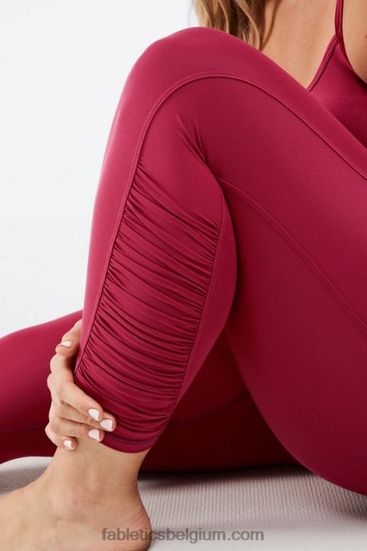 kers barstte vrouwen hoog getailleerde pureluxe ruches 7/8 Fabletics LH20J1293