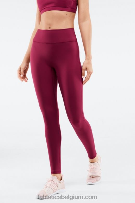 kersen burst/roze stof vrouwen trinity motion365 legging met hoge taille 81 Fabletics LH20J1125