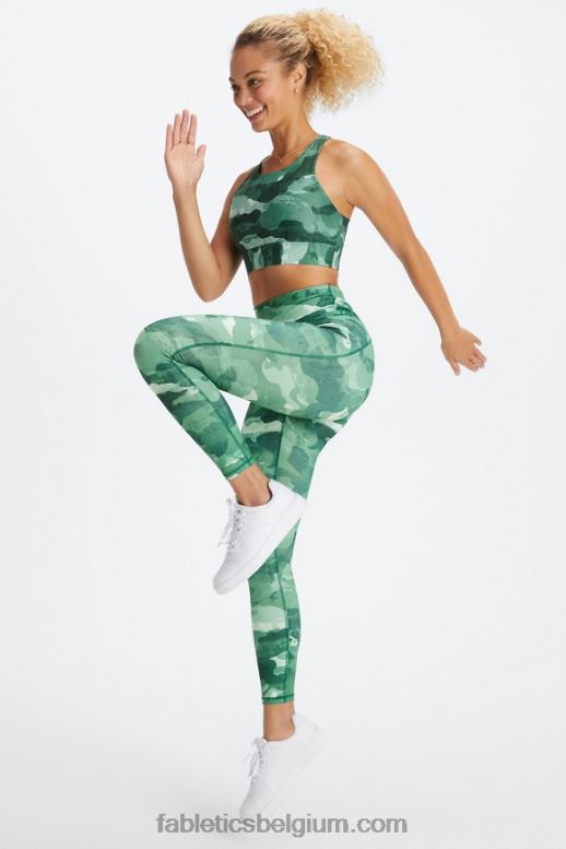 kersen mokka reptilia/canyon vrouwen define powerhold hoog getailleerde 7/8 legging 26 Fabletics LH20J674