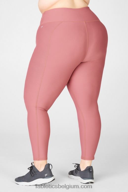 kersen mokka vrouwen therma-flex essentiële legging met hoge taille Fabletics LH20J1203