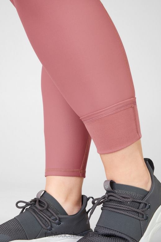 kersen mokka vrouwen therma-flex essentiële legging met hoge taille Fabletics LH20J1203