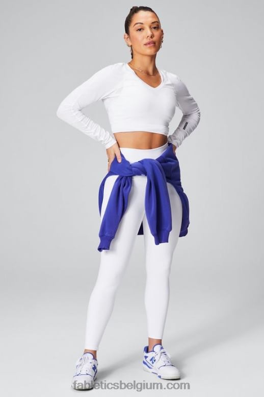 klassiek wit vrouwen define powerhold ultra hw 7/8 legging Fabletics LH20J1012