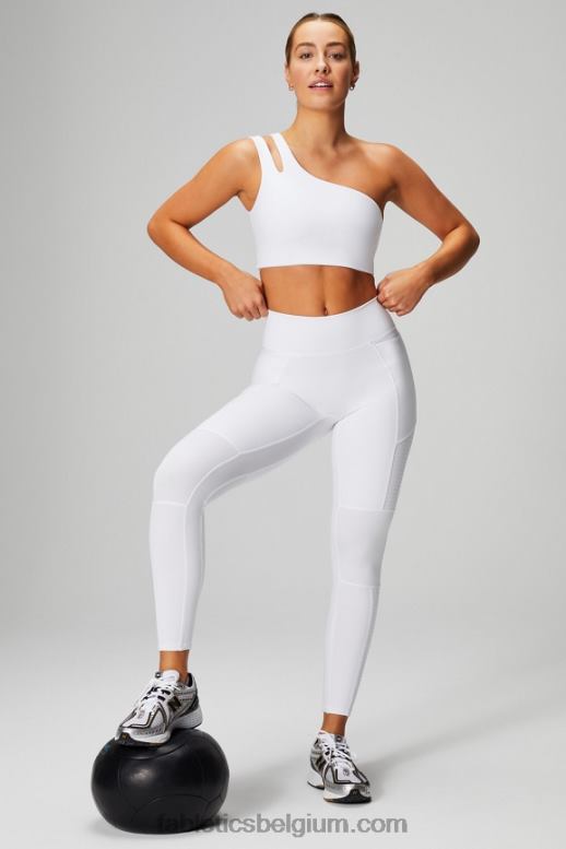 klassiek wit vrouwen motion365+ motorlegging met hoge taille Fabletics LH20J1029