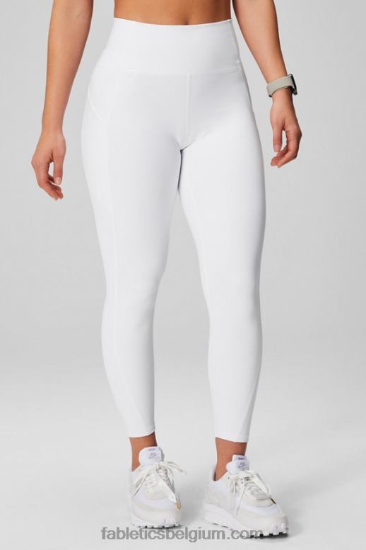 klassiek wit vrouwen oasis pureluxe 7/8 legging met hoge taille 47 Fabletics LH20J782