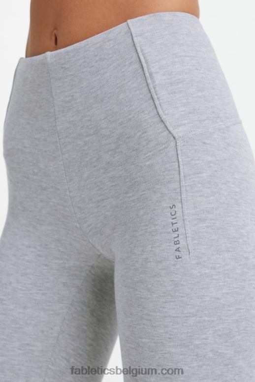 klassieke grijze heide vrouwen inlevende legging met hoge taille Fabletics LH20J1132