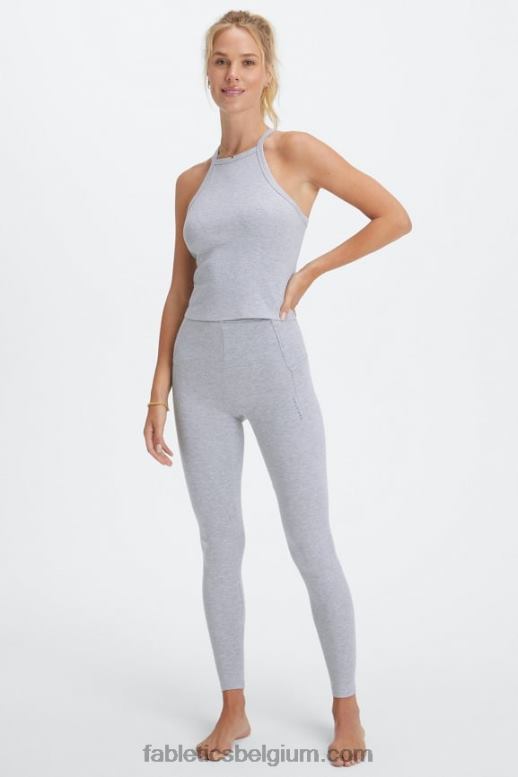 klassieke grijze heide vrouwen inlevende legging met hoge taille Fabletics LH20J1132