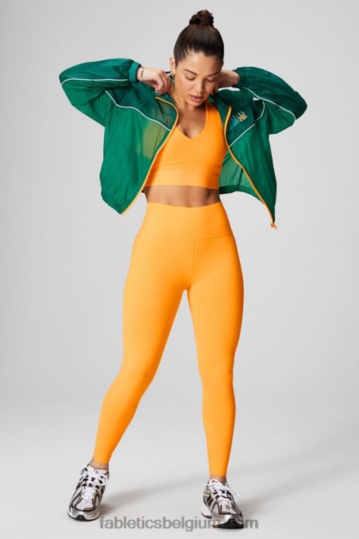 klassieke wit/ombre sport vrouwen define powerhold hoog getailleerde 7/8 legging 22 Fabletics LH20J655