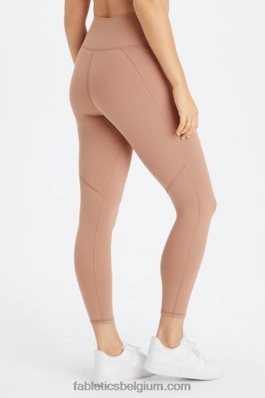 klassieke wit/zwart knock-out vrouwen define powerhold hoog getailleerde 7/8 legging 23 Fabletics LH20J660