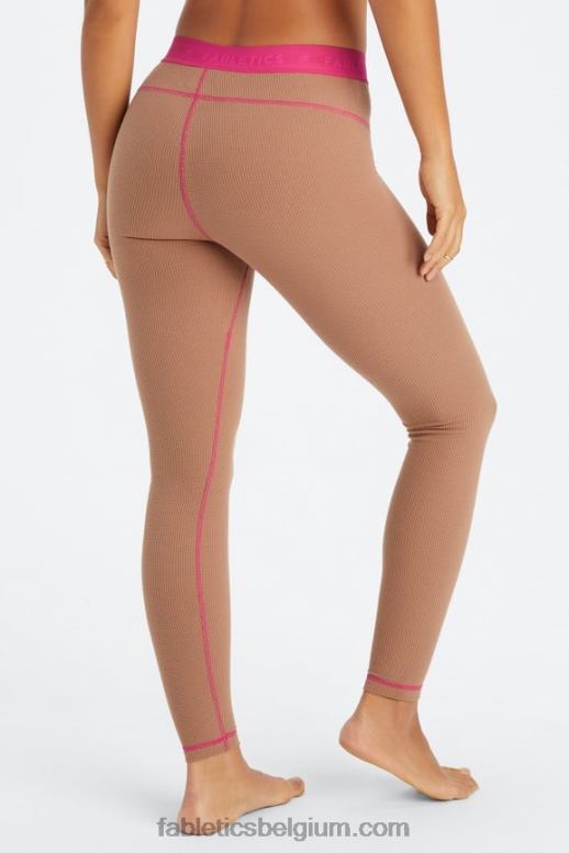 knuffel/fuchsia vrouwen wafel legging Fabletics LH20J1084