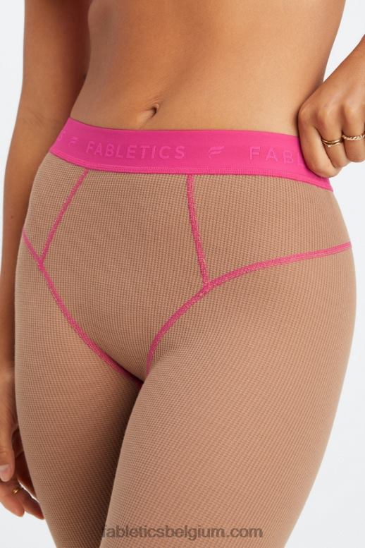 knuffel/fuchsia vrouwen wafel legging Fabletics LH20J1084