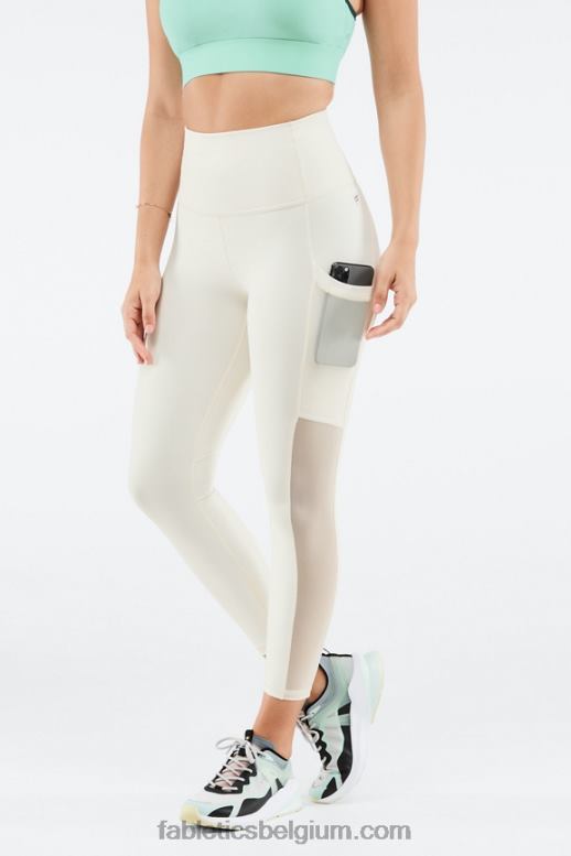 kokosnoot vrouwen powerhold ultra hw 7/8 legging voor onderweg Fabletics LH20J1288