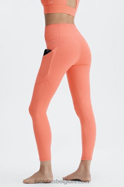 koraal waas vrouwen oasis pureluxe hoog getailleerde 7/8 legging 55 Fabletics LH20J819