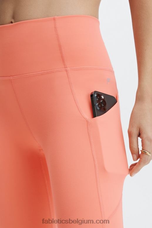 koraal waas vrouwen oasis pureluxe hoog getailleerde 7/8 legging 55 Fabletics LH20J819