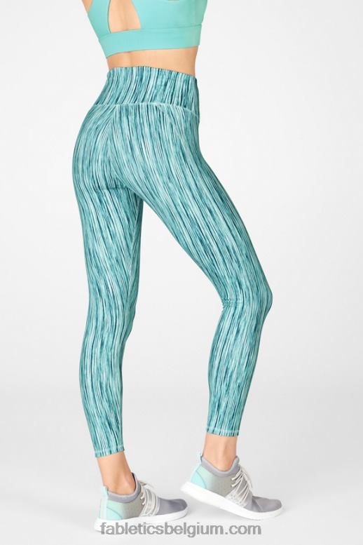 kristalgolf/zoete kers vrouwen define powerhold hoog getailleerde 7/8 legging 37 Fabletics LH20J729