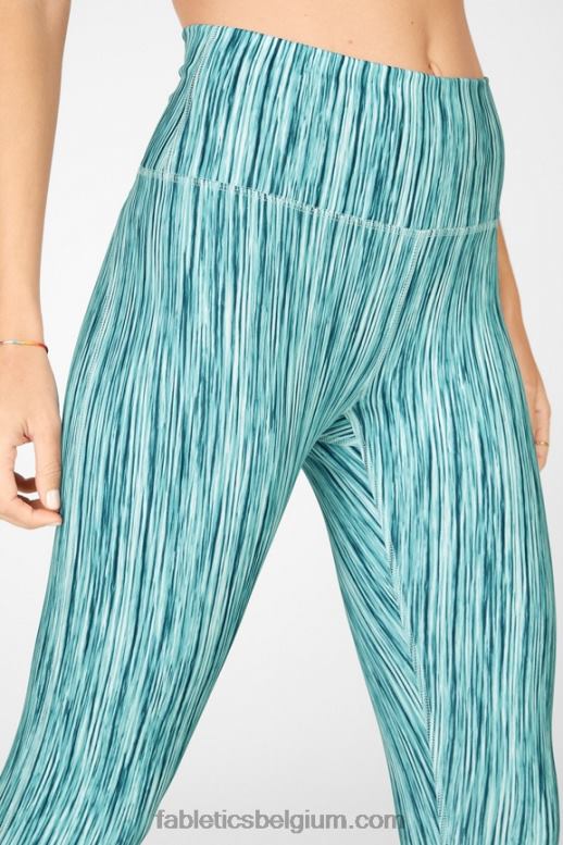 kristalgolf/zoete kers vrouwen define powerhold hoog getailleerde 7/8 legging 37 Fabletics LH20J729