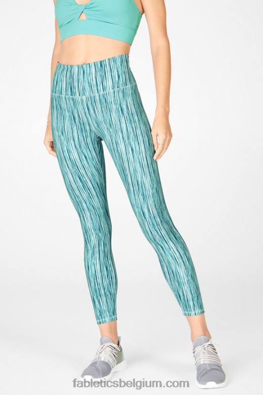 kristalgolf/zoete kers vrouwen define powerhold hoog getailleerde 7/8 legging 37 Fabletics LH20J729