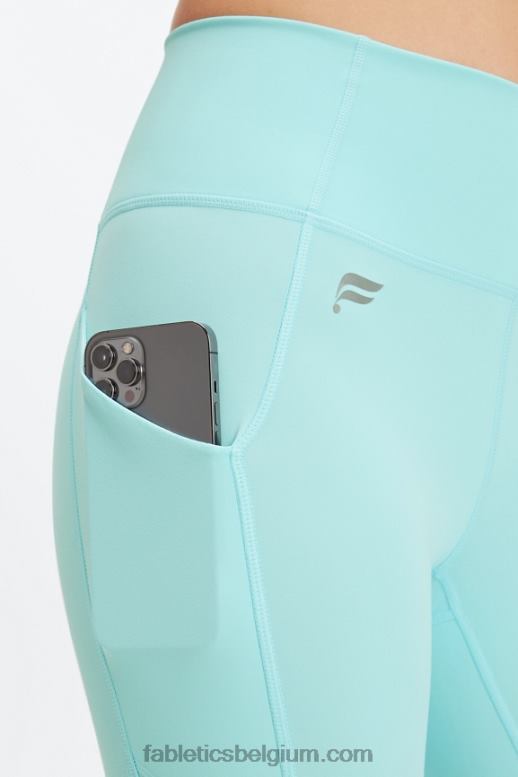 kristallen golf vrouwen oasis pureluxe twist 7/8 legging met hoge taille Fabletics LH20J1137