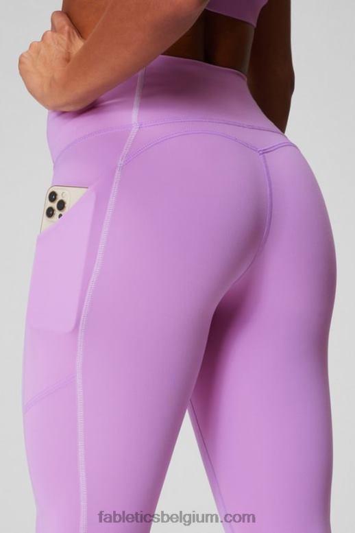 kristallen grot/lila fluisteren vrouwen oasis pureluxe 7/8 legging met hoge taille 48 Fabletics LH20J783