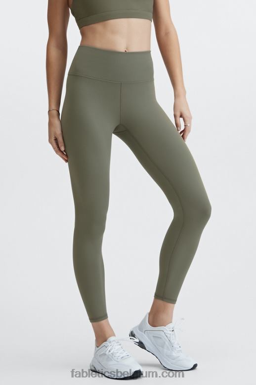leisteen groen/citroen creme vrouwen boost powerhold hoog getailleerde 7/8 legging 72 Fabletics LH20J925